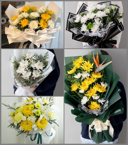 山东莱芜莱城区茶业口镇东腰关村白事花束代送